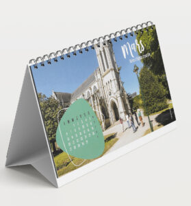 Calendrier spirales imprimé par iris imprim, imprimeurs à Lorient